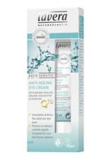 Image of Lavera Eye Cream Anti Ageing Q10 Shea Butter Thickens Wrinkles Vegan Mallow 15ml