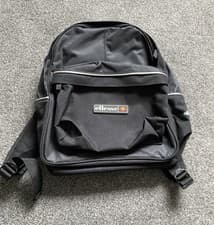 Image of ellesse backpack unisex black bag brand new with tag.