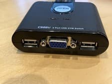 Image of ATEN CS22U 2 Port USB KVM Switch Cable with Remote Port Selector