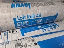 Image of 💚 New Knauf Earthwool 44 Loft Roll 100 150 200 mm Thermal Insulation Rolls