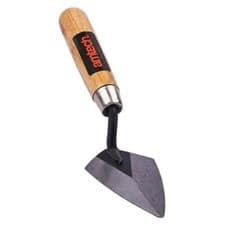 Image of 4" Pointing Trowel Hardened Steel Blade Wooden Grip Handle Lightweight Amtech