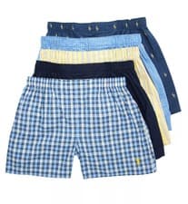 Image of Polo Ralph Lauren NCWBP5 Classic Fit Cotton Woven Boxer - 5 Pack