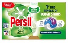 Image of Persil 3 In 1 Washing Capsules 12 Washes Bio