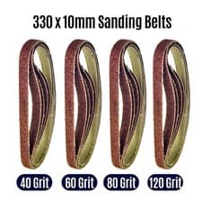 Image of 330mm x 10mm Sanding Belts Power Finger File Sander Abrasive Belt - Choose Grit