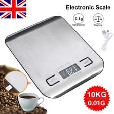 Image of 2026 Digital 10kg Kitchen Scales Electronic Balance LCD Food Weight Postal Scale