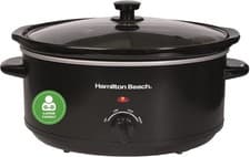 Image of Hamilton Beach 6.5L Family Favourite Slow Cooker, Black 240W (HBSC070B)