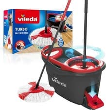 Image of Vileda Turbo Smart Spin Microfibre Mop and Bucket Set FAST DISPATCH