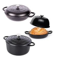 Image of Nuovva Cast Iron Cookware Bundle – Premium Quality, Timeless Design- Black