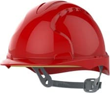 Image of 10x JSP EVO2 MK2 Safety Helmet with Slip Ratchet Red Vented New Box of TEN!