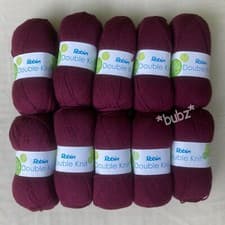Image of TEN BALLS ROBIN DOUBLE KNITTING YARN BEETROOT DK HAND KNIT WOOL CROCHET 4032