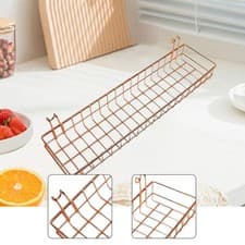 Image of Hanging Wire Basket Iron Wire Storage Basket for Plants Bedroom Laundry