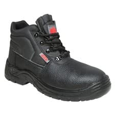 Image of Mens S3 Safety Steel Toe Cap & Midsole Work Boots Black Leather Size 3 to 12 UK