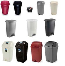 Image of Addis 50 Litre Bin Dustbin Plastic Rubbish Paper Waste Kitchen Dust Quality Bins