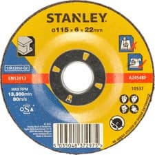 Image of Stanley Depressed Centre Metal Grinding Disc 115mm Pack of 1