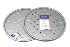 Image of British Made 13 Inch Pizza Trays with Ribs & Dimples - Ideal for Crispy Crust