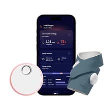 Image of Owlet Dream Sock Smart Baby Monitor Bedtime Blue - NEW (open box)