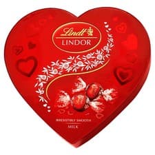 Image of Lindt Lindor Milk Heart Box Chocolate Truffles – 200g Box (Approx. 16 Balls)