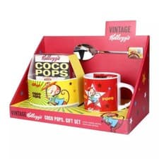 Image of Kellogg's Ceramic Large Bowl & Mug with Coco Pops Cereal Gift Set Very Rare!
