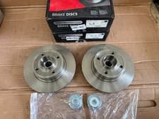Image of Fits Renault Megane Scenic Rear Brake Discs Solid Pair 240mm Drivemaster DMD101