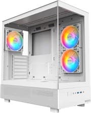 Image of Montech XR White Mid ATX Gaming PC Case Midi Tower 3x ARGB Fan Glass Panels