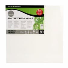 Image of Daler Rowney 3d Stretched Canvas 30x30x4cm