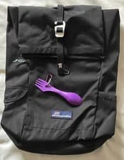 Image of Craghoppers 20L Kiwi Classic Rolltop Backpack Black Pristine BNWT + FREE SPORK