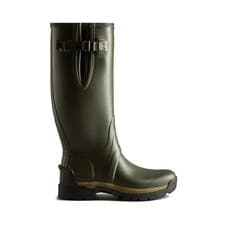 Image of BNIB Hunter Balmoral Adjustable Mens Wellington - Dark Olive Size UK10 (RRP225£)