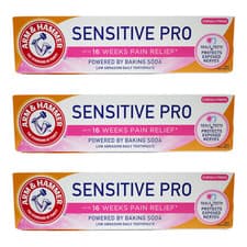Image of Arm and Hammer Sensitive Pro Repair Baking Soda Toothpaste 75ml 3 PACK EXP 12/25
