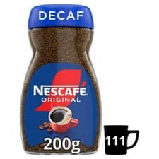 Image of Nescafe Original Decaff Instant Coffee 200g -1 Jar