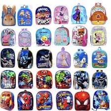 Image of Kids Character Boys Girls Backpack Back To School Bags Disney Lol Batman Peppa 
