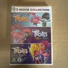 Image of Trolls / Trolls World Tour / Trolls Band Together NEW SEALED 3 MOVIE DVD BOX SET