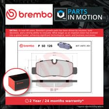 Image of Brake Pads Set fits MERCEDES VITO W447 2.2D Rear 2014 on OM651.950 Brembo New