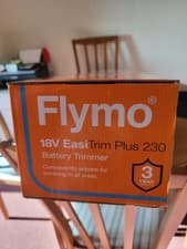 Image of Flymo 18V EasiTrim Plus 230 Cordless Grass Trimmer Kit With Battery and Charger.