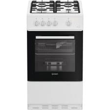 Image of Indesit I5G1KMW Gas Cooker with Gas Hob 50cm Free Standing White A/A New