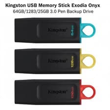 Image of Kingston USB Memory Stick Exodia Onyx 64gb/128gb/256gb 3.0 Pen Backup Drive