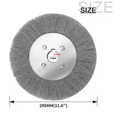 Image of 3~12'' Reliable Stainless Steel 0.15mm Wire Wheel Brush For Rust Remover Tool
