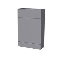 Image of Grey 500mm Freestanding Back To Wall WC Unit Bathroom Flat Pack