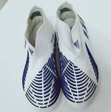 Image of Adidas Predator Edge+FG - White Hi-Res Boys Kid Football Boot uk10, EU 28,US10.5