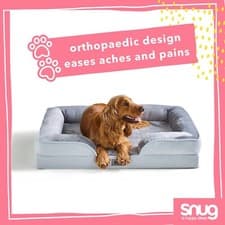 Image of Snug Orthopaedic Pet Bed Support for Medium Large Extra Large Dogs Ergonomic