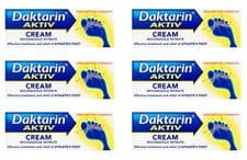 Image of 6 x DAKTARIN Aktiv Cream (30g) Miconazole Nitrate 2% w/w Athlete's Foot