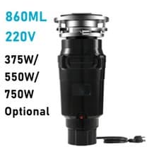 Image of 860ML 375/550/750W Food Waste Disposer Garbage Sink Disposal Kitchen Household