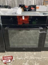 Image of AEG BPK556260B Single Oven Electric Steambake Pyrolytic in Black GRADE A