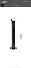 Image of HOMCOM Black Oscillation Tower Fan with Remote