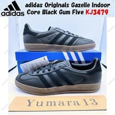 Image of adidas Originals Gazelle Indoor Core Black Gum Five KJ3479 Men's Size