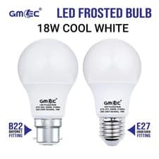Image of 18W LED Globe Bulb E27 Screw or B22 Bayonet Cool White 6500K Daylight