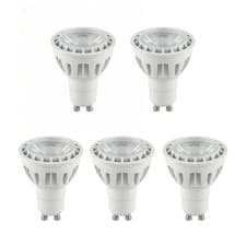 Image of 5 x GU10 6W COB LED LAMP Cool White 6500K, Non-Dimmable 500 Lumens AC 175-250V