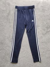 Image of Brand New Adidas Kids 3-Stripes Leggings /11-12Yrs/Navy Blue