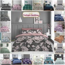 Image of 4 PCS Complete Bedding Set Duvet Quilt Cover Fitted Sheet Pillowcase Double King