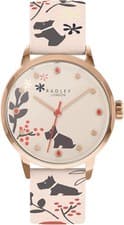 Image of RADLEY Floral Ladies Leather Strap Epping Forest Watch RY2930A