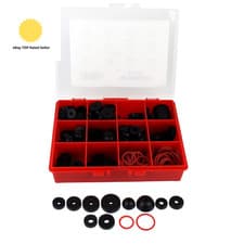 Image of 170 Pieces Water Tap Washer Repair Kit in Compact Carry Case with 12 Compartmen